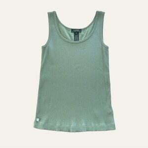 Lauren Ralph Lauren Green Tank Top Size S